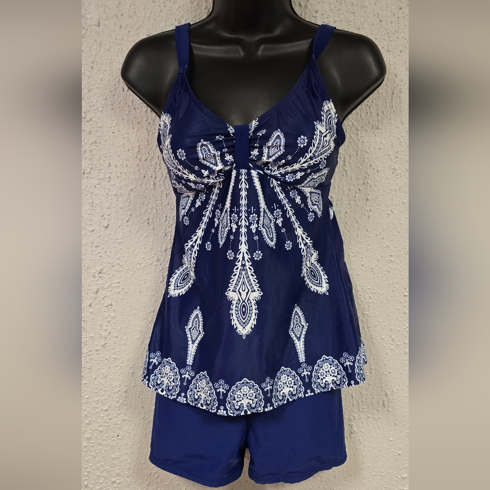 Women's Blue Paisley Sleepwear Set